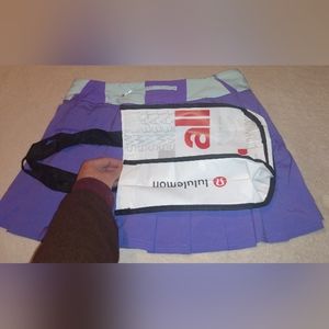 New With Tags Collectors Lululemon Athletica Women's sz 10T Skirt w/Tote Bag.
